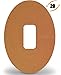 Dexcom Adhesive Patches PreCut for G4 & G5 - Color Tan, Material- Cotton Based, Pack of 20