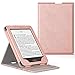 MoKo Case Fits Kindle Paperwhite (10th Generation, 2018 Releases), Premium Vertical Flip Cover with Auto Wake/Sleep Compatible for Amazon Kindle Paperwhite 2018 E-Reader - Rose Gold