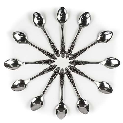DecorRack Tea Spoons, Stainless Steel 5.5-Inch, (Set of 12) - //medicalbooks.filipinodoctors.org
