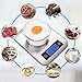 Digital Kitchen Scale Food Scales, CUSIBOX Postage Scale Multifunction Stainless Steel Accuracy with LCD Display and Tare Function for Baking and Cooking (Silver)