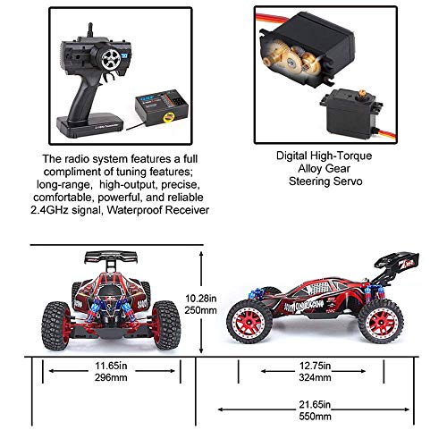 Brushless Motor-Fernbedienung RC-Rennwagen 60KM / high-speed 1/8 Skala 4wd Rc Drift Big Brushless RC Car Ferngesteuertes… – Bild 8