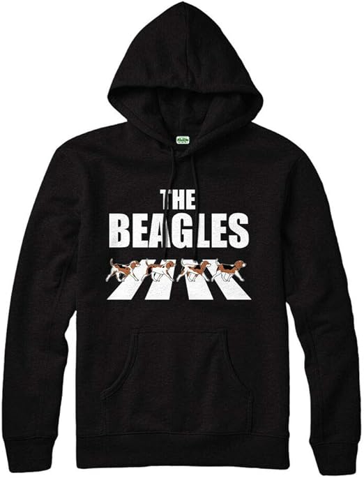 The Beagles Hoodie, Abbey Road Spoof, Funny Partywear Gift Top Amazon
