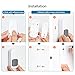 Wireless Door Sensor Alarm Chime, BITIWEND Home Security Window Entry Alert With Operating Range 600 feet/52 Chimes For Home/Garage/Shop