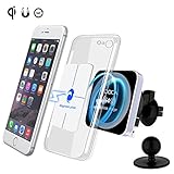 Magnetic Wireless Car Charger, DOCA Magnet QI Wireless Car Charger Mount Holder with Air Vent for iPhone X iPhone 8/8 Plus Galaxy Note 8 S8/S8 Plus S7 Edge and Any QI Enabled Phones