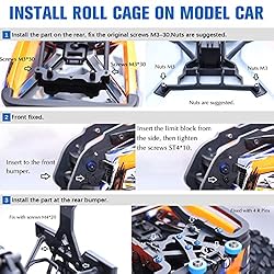 RC Car Roll Cage Guard Shell Body Keel Frame Kit