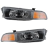 2002-2003 Mitsubishi Galant Front Head Light Lamp Headlight Headlamp Set Pair Right Passenger AND Left Driver Side (03 02)