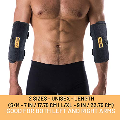 Everyday Medical Elbow Brace for Arthritis and Cubital Tunnel Syndrome I Elbow Immobilizer Splint for Tennis Elbow I Stabilizer Support Splint with Removable Splint I Fits Both Arms I Unisex I S/M