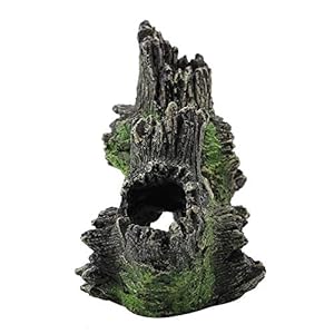 Duokon Marine Fish Tank Acquario Ornament Resina Artificiale Legno Marcio Decor Cave Decorazione Naturale Habitat(ST…