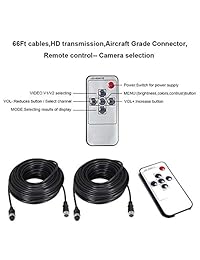 Kit de cámara y monitor de copia de seguridad, cámaras de copia de seguridad Esky Dual y kit de sistema de monitor LCD TFT de 7 "para autobuses   camiones   remolques   caravanas   caravanas Visión nocturna nocturna Vista posterior Trasero Estacionam