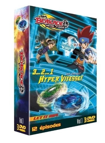 Beyblade Metal Fusion - 3...2...1 Hyper Vitesse ! - Coffret N° 1 (3 Dvd) - Pack