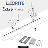 LEDBRITE LED Batten Lights 6500K Daylight 5FT IP20 For Ceiling Office Home view 3