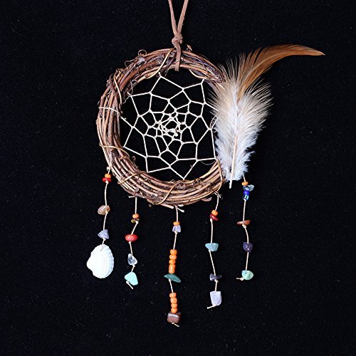JUNDONG Vintage Handmade The Twilight Saga Vine Dream Catcher Home Decoration Girls Gifts
