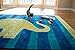 Mohawk Home Playroom Kids ,Friendly Dinosaur Blue (5' x 8')