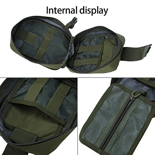 Outdoor Medical Emergency Bag Tactical Medical Emt Bag voor Outdoor Travel EHBO-kit Klimmen Hiking Rescue Bag(Groen) - Afbeelding 5