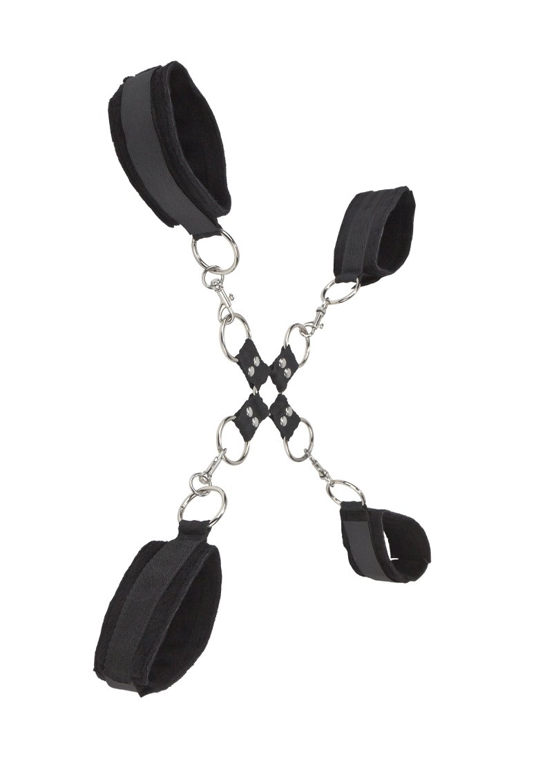 Ouch! Velcro Hand and Leg Cuffs, Black Health & Personal Care