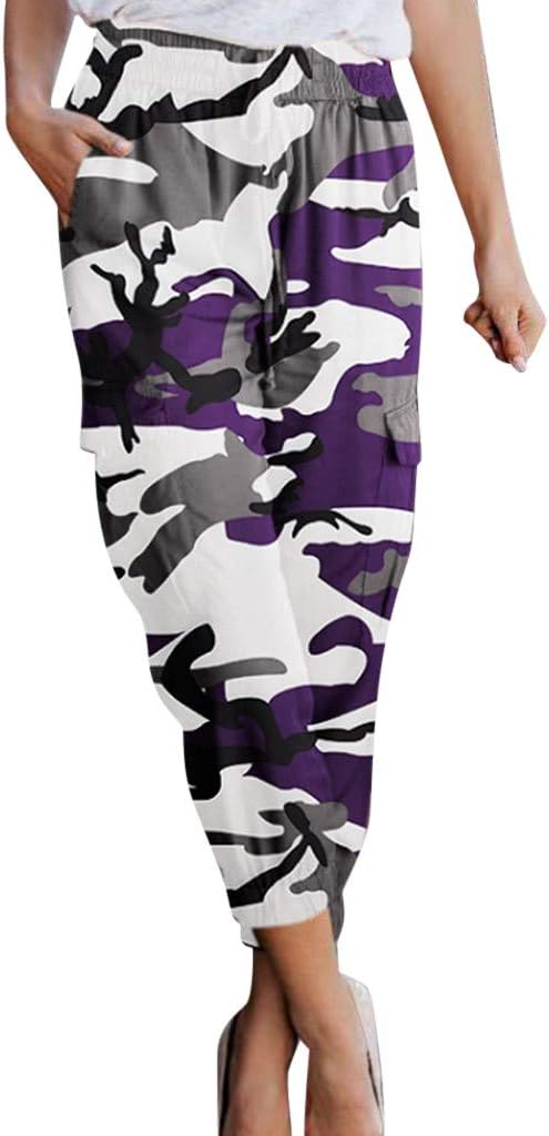 SERYU Women Trousers Europe and America Camouflage Print Casual Foot Pants