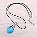 CG Costume Sword Art Online Necklace SAO Kirito Asuna Yui Light Blue Crystal ,One Size ,Sky Blue