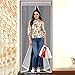 Magnetic Screen Door with Heavy Duty Mesh & Full Frame Stickers,Aopet Hands Free Mesh Curtain,Magic Breeze Door Net, Keep Bugs Out Fly Screen 35