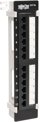 Tripp Lite 12-Port Cat5e Patch Panel RJ45 Ethernet Wall Mount 568B N050-012 view 1