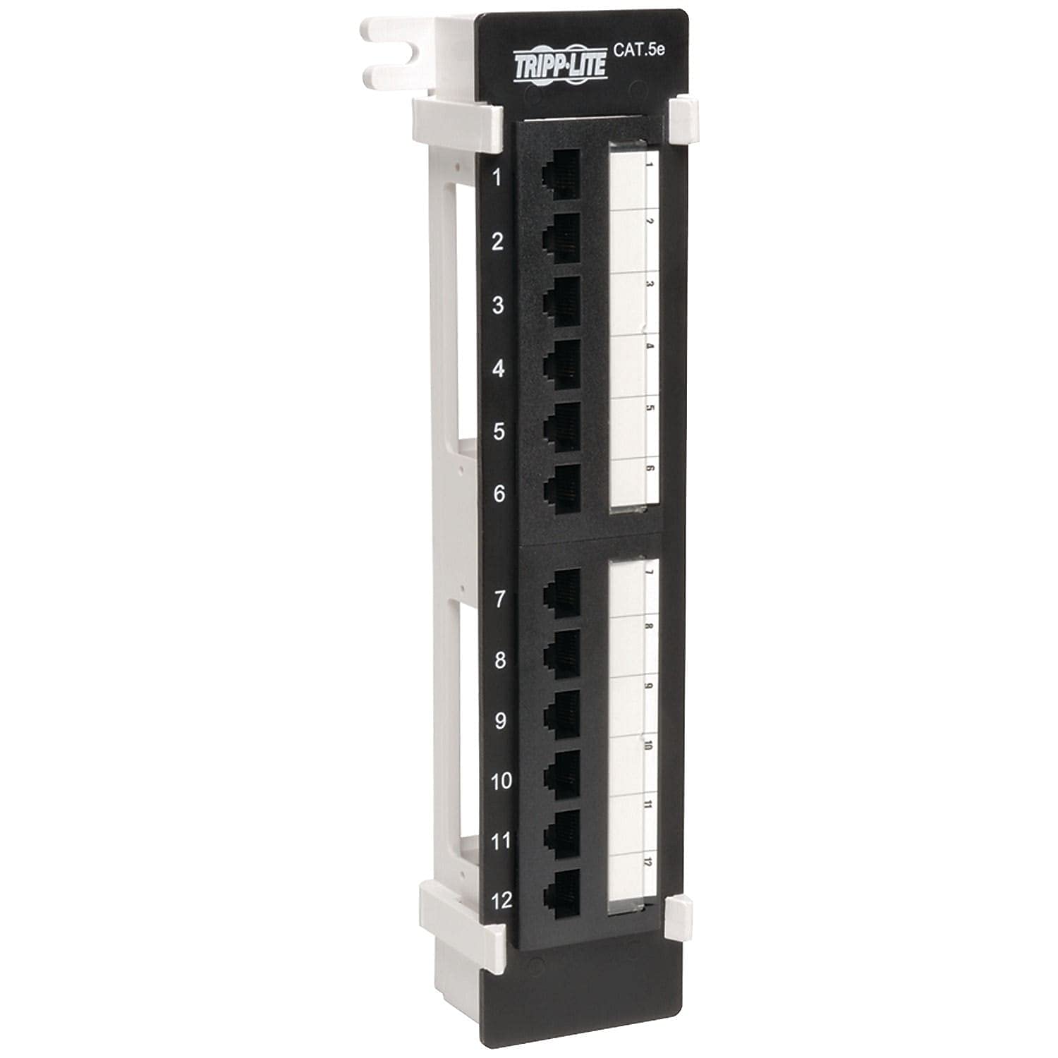 Tripp Lite 12-Port Wall-Mount Cat5e Patch Panel, 568B, RJ45 Ethernet (N050-012)