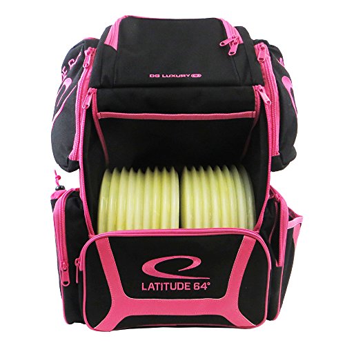 Latitude 64 DG Luxury E3 Black/Pink Backpack Disc Golf Bag