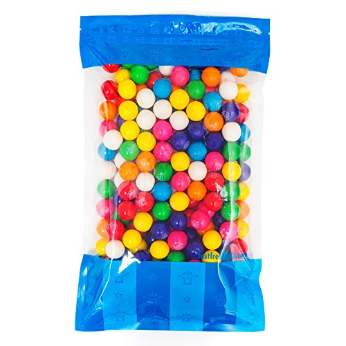 Bulk Dubble Bubble 1" Gumball in a Resealable Bomber Bag -Guaranteed 5 lbs - Fresh, Tasty Treats - Wholesale Gumballs For Vending Refills -Great For Parties Or At The Office