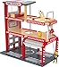 Hape Fire Station Toddler Wooden Doll House Play Set with Accessories