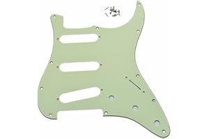 Dopro Mint Green 11 Hole Strat Style Guitar Pickguard Bridge Reversed for FD Jimi Hendrix Stratocaster