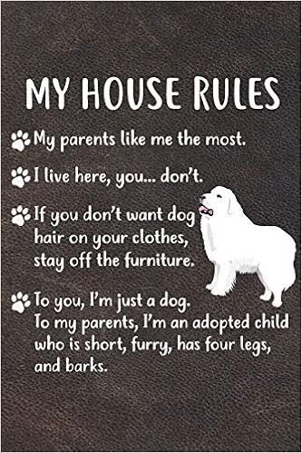 My House Rules Notebook Journal 110 Blank Lined Papers 6x9