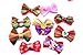 yagopet 20pcs/10pairs Dog Hair Bows Rubber Bands Christmas Dog Bows for Holidays Festival Rhinestone Pearls Dog Bows Pet Dog Grooming Bows Dog Hair Accessories