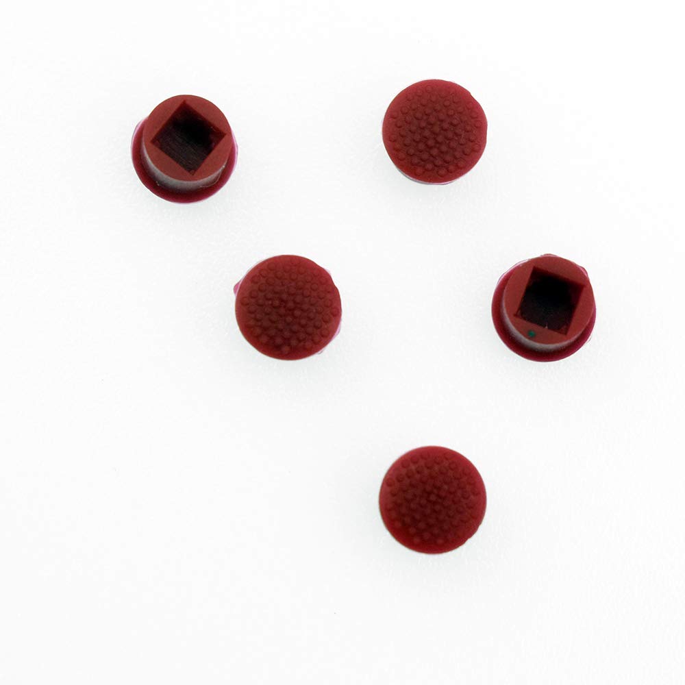 Rangale 5 Pieces Replacement Super Low Profile Trackpoint Cap Set for I-B-M L-e-n-o-v-o T-h-i-n-k-p-a-d TrackPoint Keyboard Mouse Red Cap Soft Dome Laptop Pointer