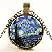 Art Tree Long Chain Women Pendant Necklace Vintage Bronze Charm Necklace Life of Tree Glass Necklace Jewelry for Women for Mom
