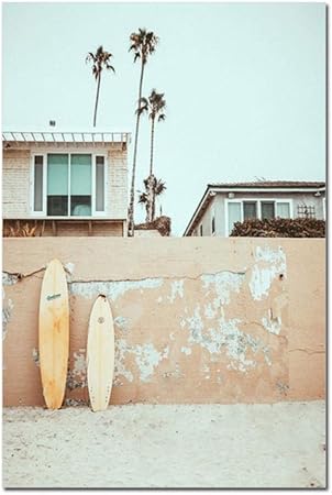 Guzido Affiche Nature Impression Mer Vague Mur Art Nordique