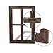 CALIFORNIA CADE ELECTRONIC Rustic Wall Decor-Home Decor Window Barnwood Frames -Room Decor for Home or Outdoor, Not for Pictures (11X15.8 inch) (Set of 3)