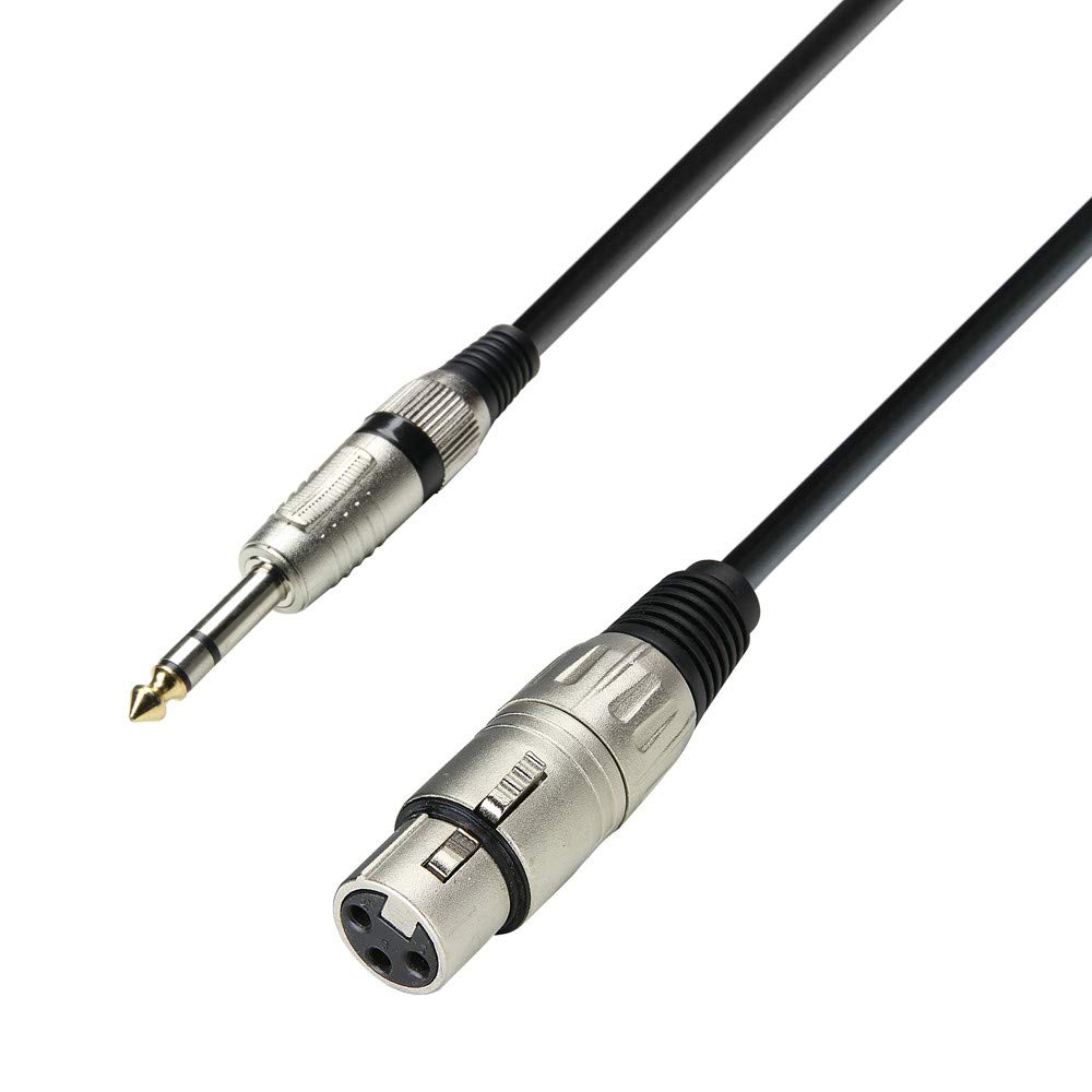 Adam Hall 3 Star Series 1m XLR Female to 6.3mm Jack Stereo Microphone Cable