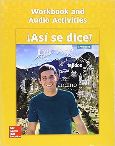 Amazon Com Asi Se Dice Level 1b Workbook And Audio Activities Spanish 9780076690800 Schmitt Conrad Books