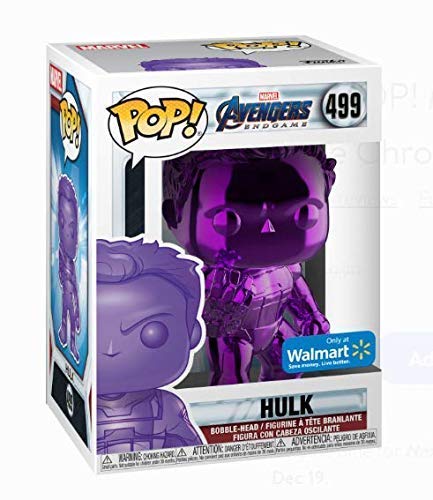 Sinoeem Funko POP! Marvel: Avengers Endgame - W2 - Hulk (Purple Chrome)