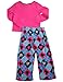 Justin Bieber - Big Girls Long Sleeve Justin Bieber Fleece Pajamas, Pink, Turquoise 36408-8