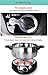 1.8L LIVEN Electric Hot Pot with Separated 304 Stainless Steel Pot Body and Adjustable Power for Shabu Shabu, Cooking Noodles, Boiling Water Small Electric Cooker 1000W 120V DHG-180F