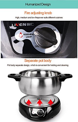 3 LIVEN+Separated+Stainless+Adjustable+DHG+180F
