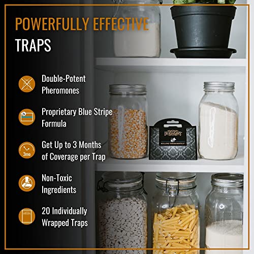 Dr. Killigan's Premium Pantry Moth Traps with Pheromones Prime Sticky