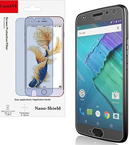 Moto X4 Nano-Antishock Clear Screen Shield Protector (HD) Clear | Self Healing Nano Technology | Bubble Free For Moto X4