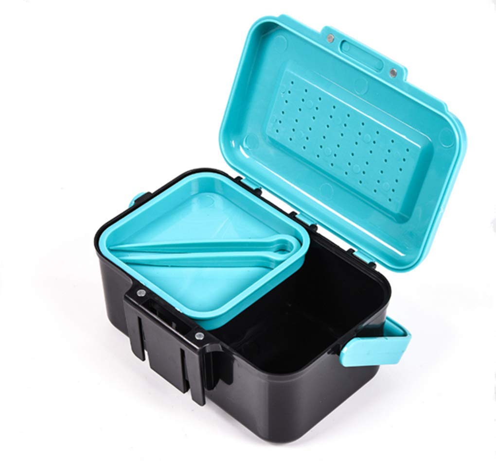 Toasis Fishing Live Bait Box Worm Storage Container