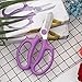 Garden Pruning Shears Scissors with Comfort Grip Handle, Premium Steel Professional Floral Scissors, Perfect for Arranging Flowers, Pruning, Trimming Plants, Gardening Tool (Purple)thumb 3