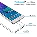 AnoKe Galaxy Note 4 Clear Case with HD Screen Protector, [Scratch Resistant] Acrylic Hard Cover with Rubber TPU Bumper Hybrid Ultra Slim Protective for Samsung Galaxy Note 4 -TM Crystal Clear