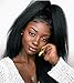 360 Lace Frontal Wigs Italian Yaki Human Hair Wigs for Black Women with Baby Hair 150% Density Pre Plucked Kinky Straight Lace Wigs Natural Color 18inch