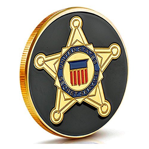 Secret Service Challenge Coin Collection - Gold Plated Challenge Coin, Stunning Detailing