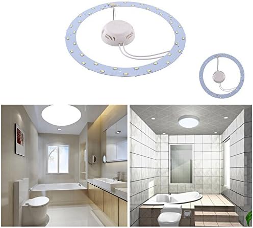 Mingruie 18w 5730 SMD Led Panel Ceiling Light Fixtures Circle Annular Round Replacement Board Bulb (Pure White)