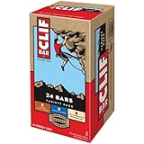Clif Variety Bar 24 Count, 8 White Chocolate Macadamia Nut, 8 Chocolate Chip, 8 Crunchy Peanut Butter