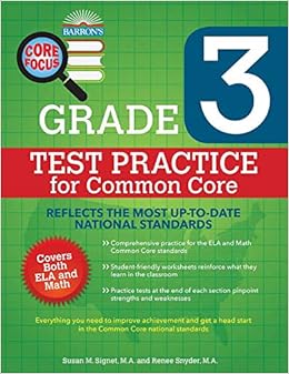 Barron's Core Focus Grade 3: Test Practice for Common Core
